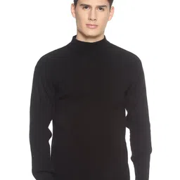 513 Men Black Self Design Pullover Sweater-image-29