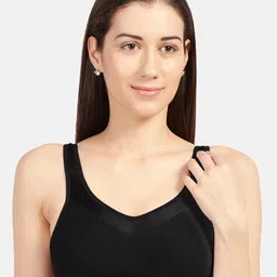 Sonari Black Full Coverage Non Wired Non Padded Regular Bra image 1