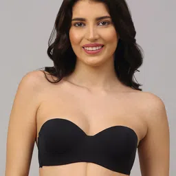 PrettyCat Black Bra Underwired Strapless Lightly Padded-picture-33
