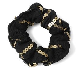 Knotty Tail Women Black  Gold-Toned Embellished Ponytail Holder-image-24