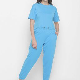 Nick&Jess Women Blue Night suit-image-60