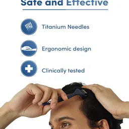 Man Matters Advance Derma Roller- Scalp & Beard - 540 Micro 0.5 mm Titanium Alloy Needles image 3