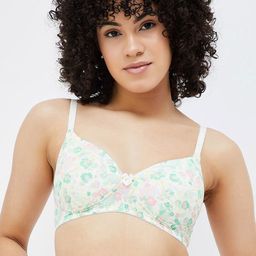 Ginger by Lifestyle Floral Full Coverage Lightly Padded T-shirt Bra-picture-46