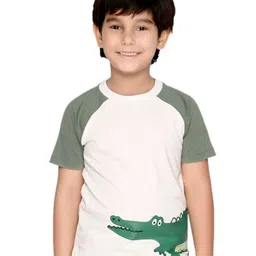SPUNKIES Boys Pack of 2 Graphic Printed Applique T-shirt-image-51
