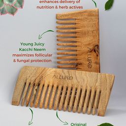 ALLURE Set Of 2 Neem Wooden Combs image 5