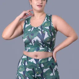 Keepfit Floral Printed Medium Coverage Swim Set-image-16