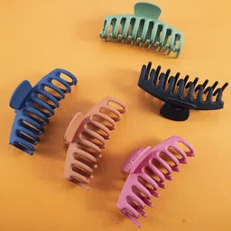 Krelin Set of 5 Large Matte Claw Clips-19