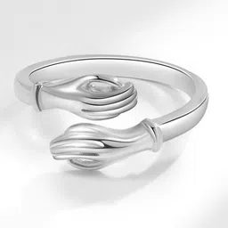 MYKI Silver-Plated Adjustable Finger Ring-43