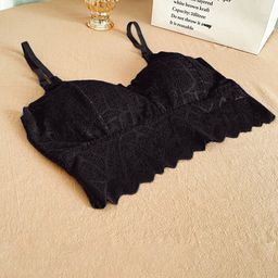 Krelin Self Design Half Coverage Lightly Padded Bralette Bra With All Day Comfort-53