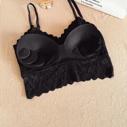 Krelin Self Design Half Coverage Lightly Padded Bralette Bra With All Day Comfort image 5