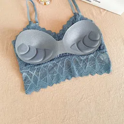 Krelin Self Design Half Coverage Lightly Padded Bralette Bra With All Day Comfort image 5