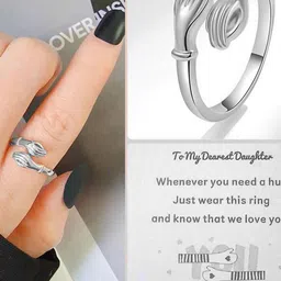 MYKI Silver-Plated Adjustable Finger Ring image 2