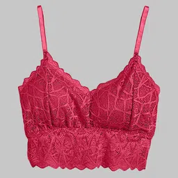 Krelin Self Design Half Coverage Lightly Padded Bralette Bra With All Day Comfort image 2