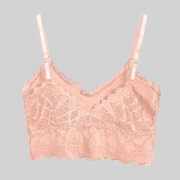 Krelin Self Design Half Coverage Lightly Padded Bralette Bra With All Day Comfort image 2