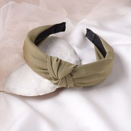 BEWITCHED Women Olive Green Knot Hairband-image-80