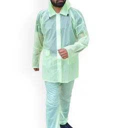 Kuber Industries Waterproof PVC Adjustable Hood Rain Suit-picture-10