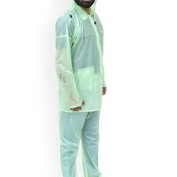 Kuber Industries Waterproof PVC Adjustable Hood Rain Suit image 4