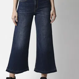 Pepe Jeans Women Blue Flared High-Rise Light Fade Jeans-image-96