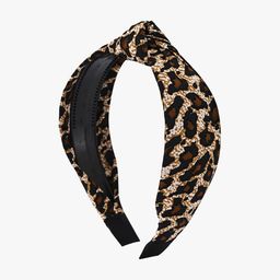 BuckleUp Women Brown & Black Animal Printed Knot Hairband-image-98