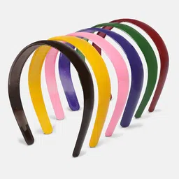 AccessHer Women Pink & Black Set of 6 Hairband-34