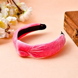 Silvermerc Designs Girls Women Pink & Black Knot Hairband-25