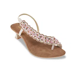 WALKWAY by Metro Embellished Open Toe Block Heels-52