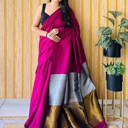 Anouk Pure Cotton Khadi Saree-picture-41