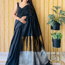 Anouk Colourblocked Pure Cotton Saree-46