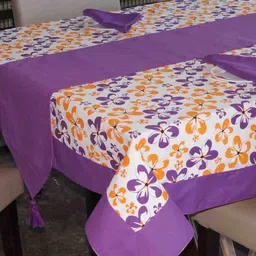 Lushomes Multi Printed 6 Seater Regular Table Linen Set image 2