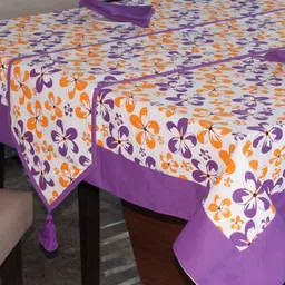 Lushomes Multi Printed 6 Seater Regular Table Linen Set image 3