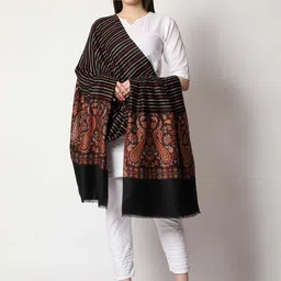 SWI Stylish Ethnic Motif Woven Design Shawl-picture-52