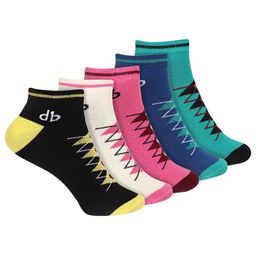 DressBerry Men Pack Of 5 Patterned Ankle-Length Socks-24