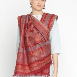 SHINGORA Ethnic Motifs Woven Design Shawl-picture-43
