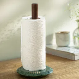 ellementry Verde Green & Gold Marble Kitchen Roll Holder-picture-4