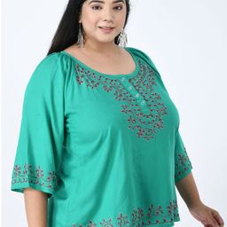 SAAKAA Plus Size Embroidered Top-picture-12