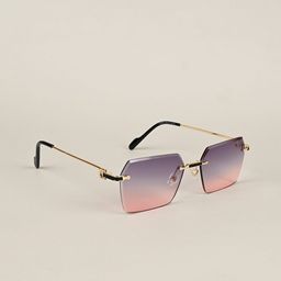 IDOR Unisex Rectangle Sunglasses with UV Protected Lens IDOR-56041-38