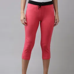 Van Heusen Women Drawstring Waist Reflective Trim Lounge Capris-image-34