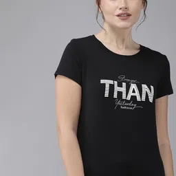 Van Heusen Women Print Round Neck Short Sleeve Lounge T-Shirt-image-96