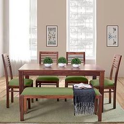 urban ladder Oribi Solid Wood Dining Bench in Teak Finish-picture-14
