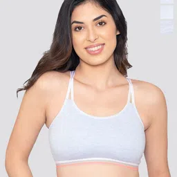 Kalyani Candy Pack Of 3 Full Coverage Non Padded Beginners Bra- All Day Comfort-39