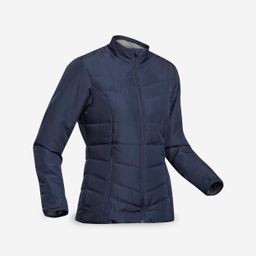 Women Puffer Jacket for Trekking - MT50 Navy Blue-image-6