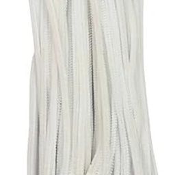 Hobby Crafts Pipe Cleaner,Project for School stem White(12-inch,100 Pieces) Accessory Tape Dot-image-1