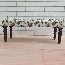 the home dekor Sarah Solid Wood Bench in Melamine Walnut Finish-picture-6