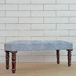 the home dekor Sarah Solid Wood Bench in Melamine Walnut Finish-picture-1