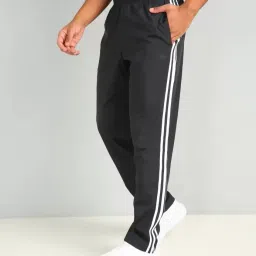 Men Striped Black Track Pants-image-94