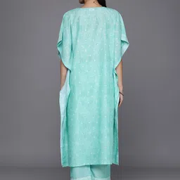 Libas Ethnic Motifs Printed Kaftan Kurta With Trousers image 5