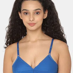 NAIDU HALL Non Padded Medium Coverage Pure Cotton Everyday Bra With All Day Comfort-picture-22