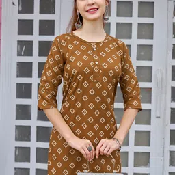 anouk rustic Anouk Geometric Printed Kurta image 5