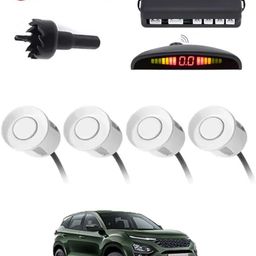 maties 4White Parking Sensor With LED Display Increased Safety For Car-132 Universal 4 White Reverse Parking Sensor With LED Display For Cars-132 Parking Sensor-picture-34