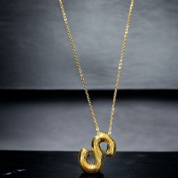 SALVE Anti-Tarnish S Initial  Pendants with Chains image 1